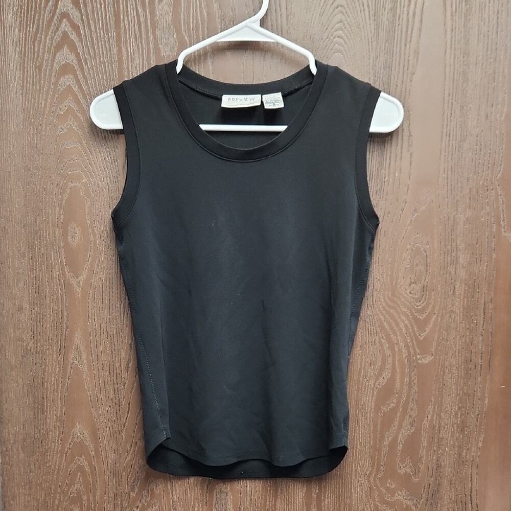 Preview Collection Sleek Black Tank Top